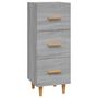 Voir la diapositive 2 : VIDAXL Buffet Sonoma gris 34,5x34x90 cm Bois d'ingenierie