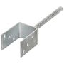 Voir la diapositive 2 : VIDAXL Piquets de cloture 6 pcs Argente 7x6x30 cm Acier galvanise