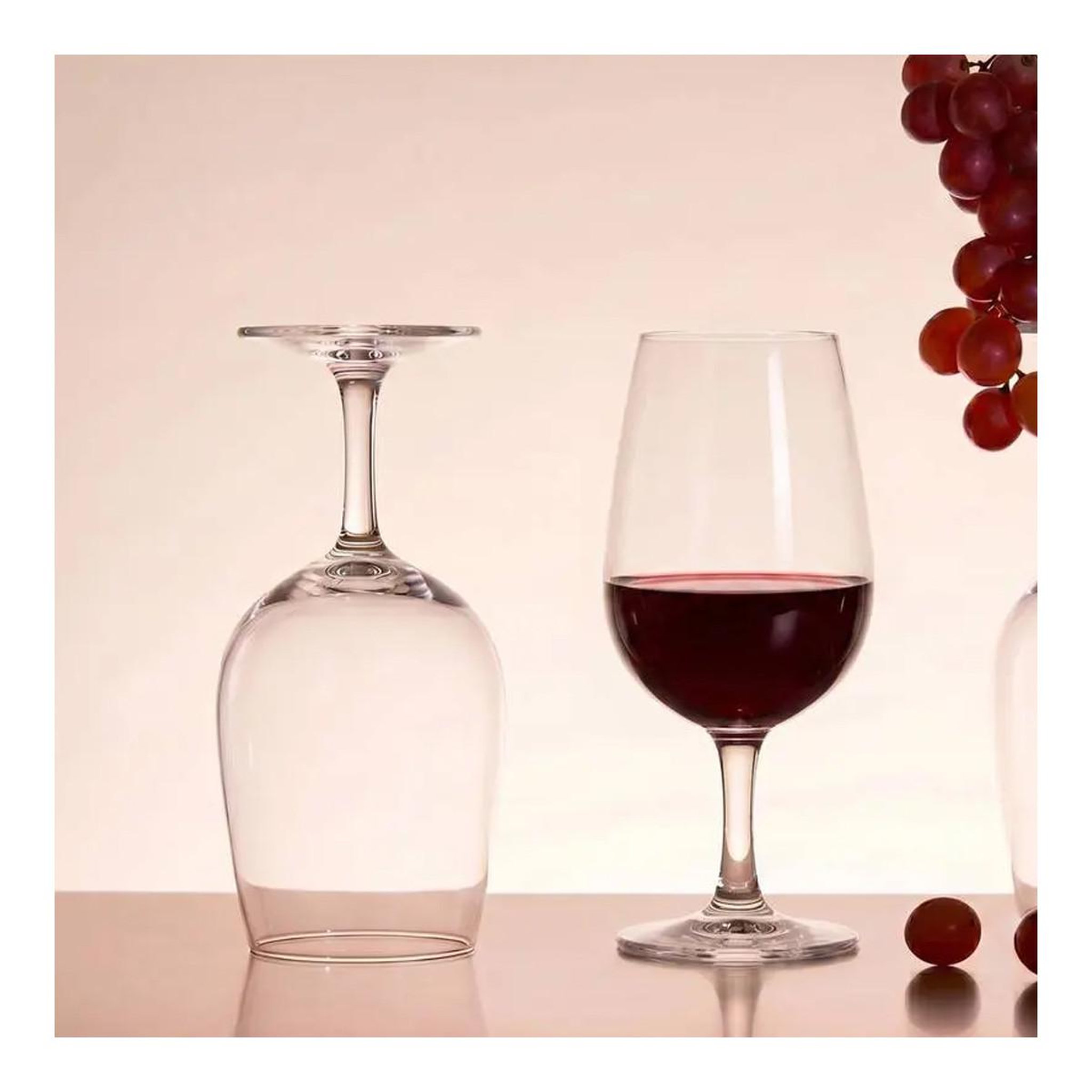 Voir la diapositive 2 : SECRET DE GOURMET Lot de 6 verres à vin  viticole  21cl transparent