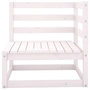 Voir la diapositive 3 : VIDAXL Canapes d'angle de jardin 2 pcs blanc bois de pin massif