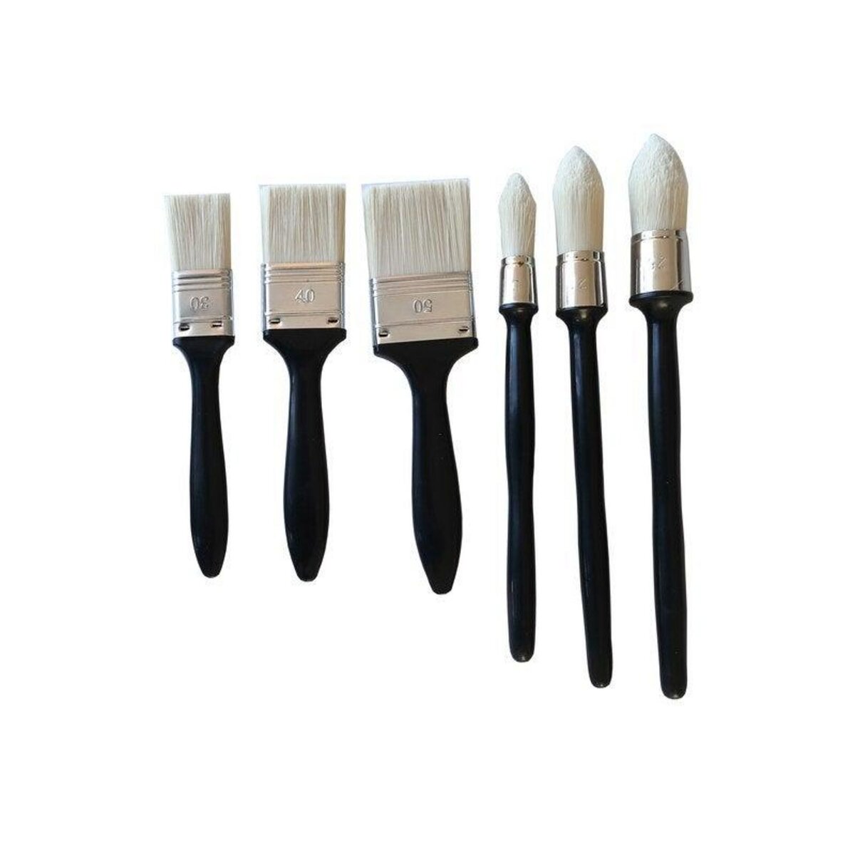 CENTRALE BRICO Lot De 6 Pinceaux Pour Peindre Toute Surface