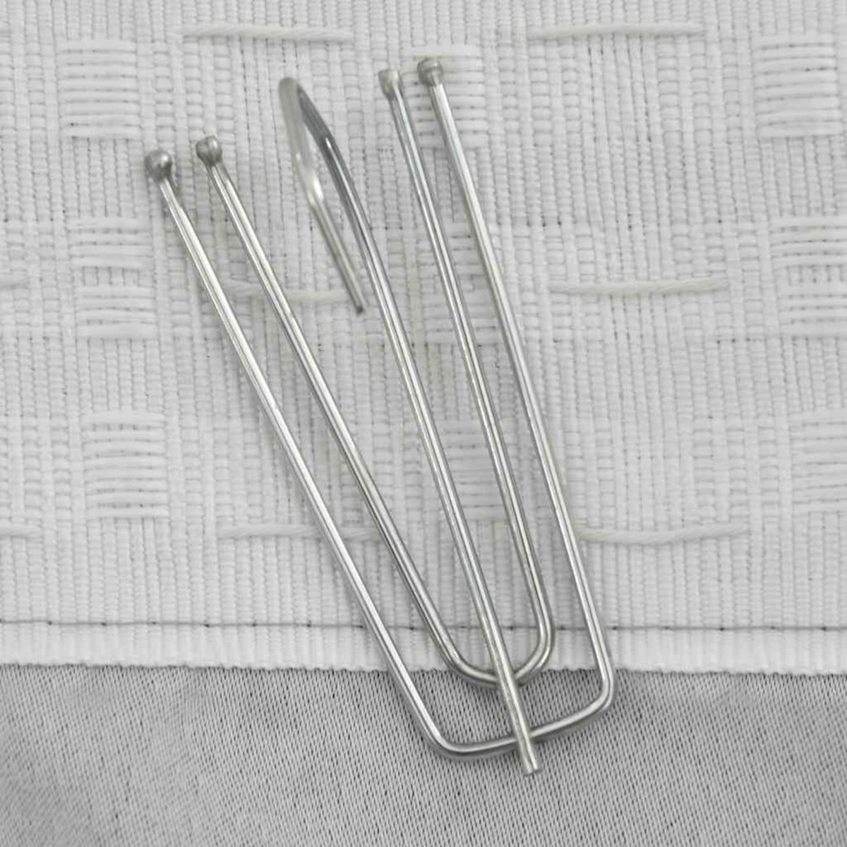VIDAXL Rideaux occultants aspect lin avec crochets 2pcs Gris 140x225cm
