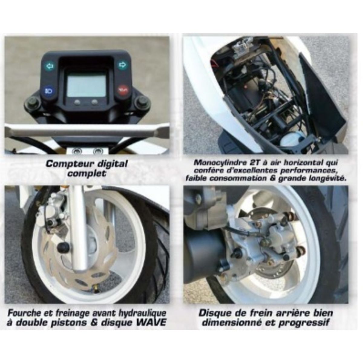 Scooter 50cc 2 temps 