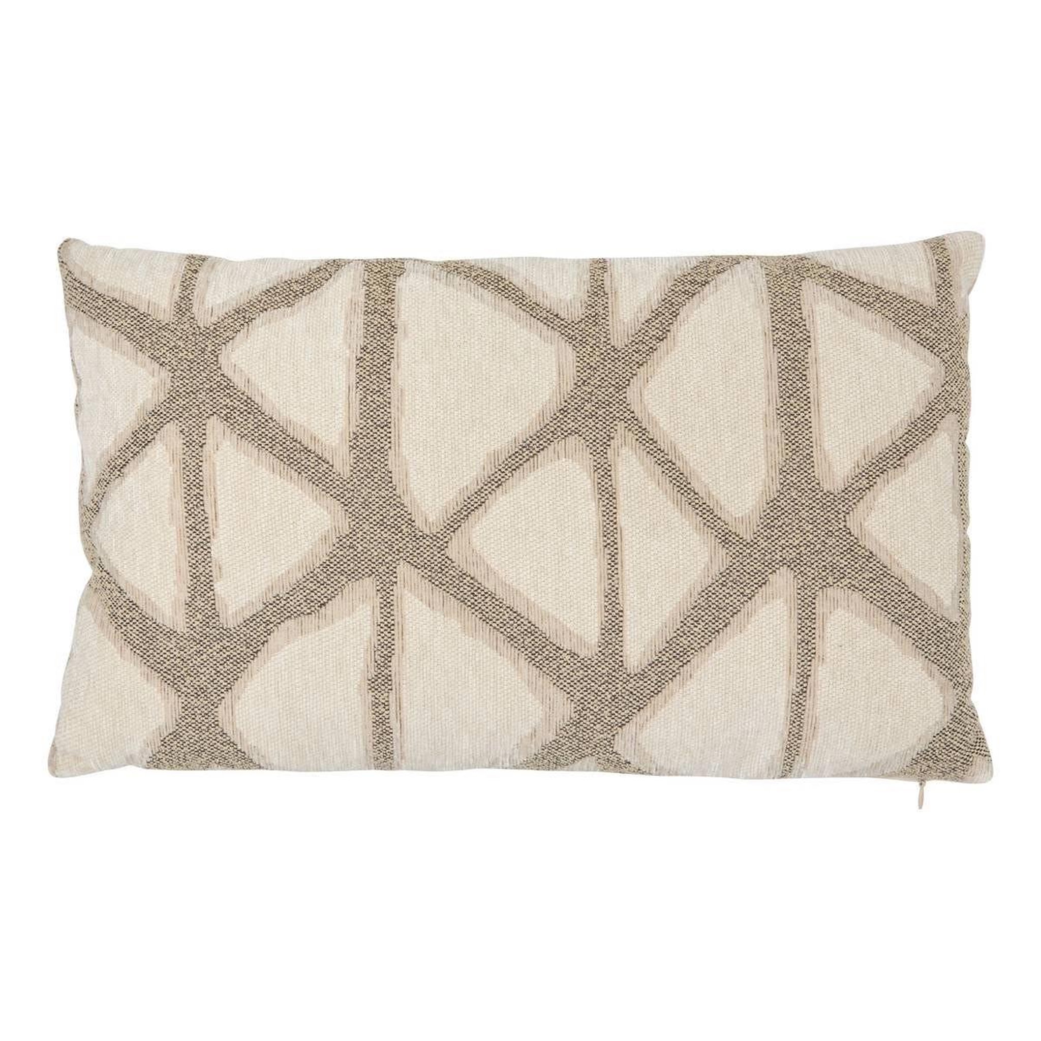 ATMOSPHERA Coussin déco jacquard  dune  25x50cm beige