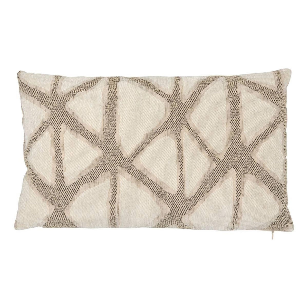 ATMOSPHERA Coussin Déco Jacquard  Dune  25x50cm Beige