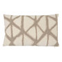 Voir la diapositive 1 : ATMOSPHERA Coussin Déco Jacquard  Dune  25x50cm Beige
