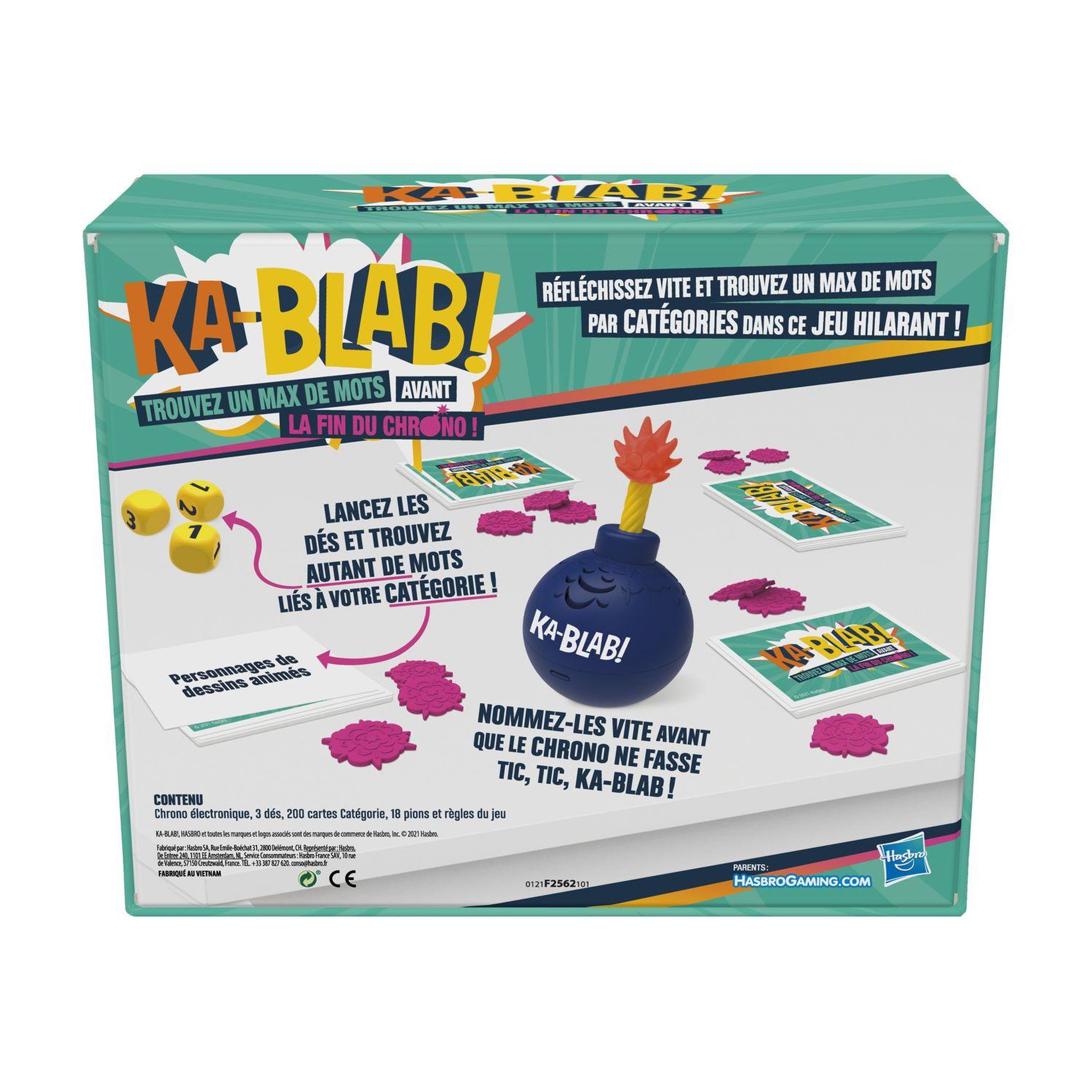 Voir la diapositive 2 : HASBRO Jeu de plateau Ka-Blab!
