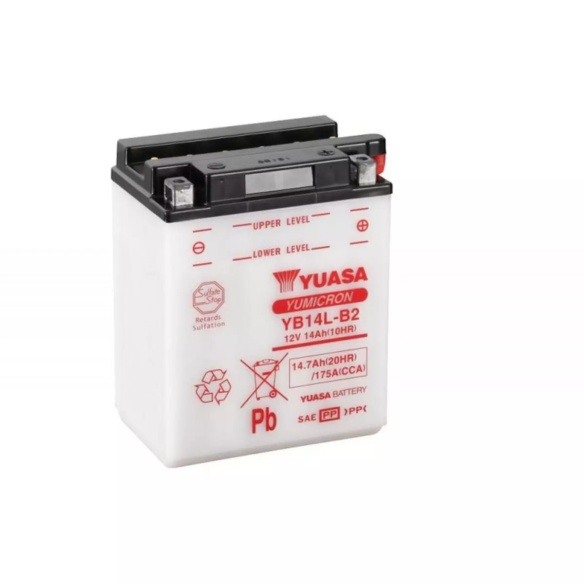 YUASA Batterie moto YUASA YB14L-B2 12V 14.7AH 175A