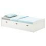 Voir la diapositive 3 : IDIMEX Lit fonctionnel MIA 90 x 190 cm, en pin massif