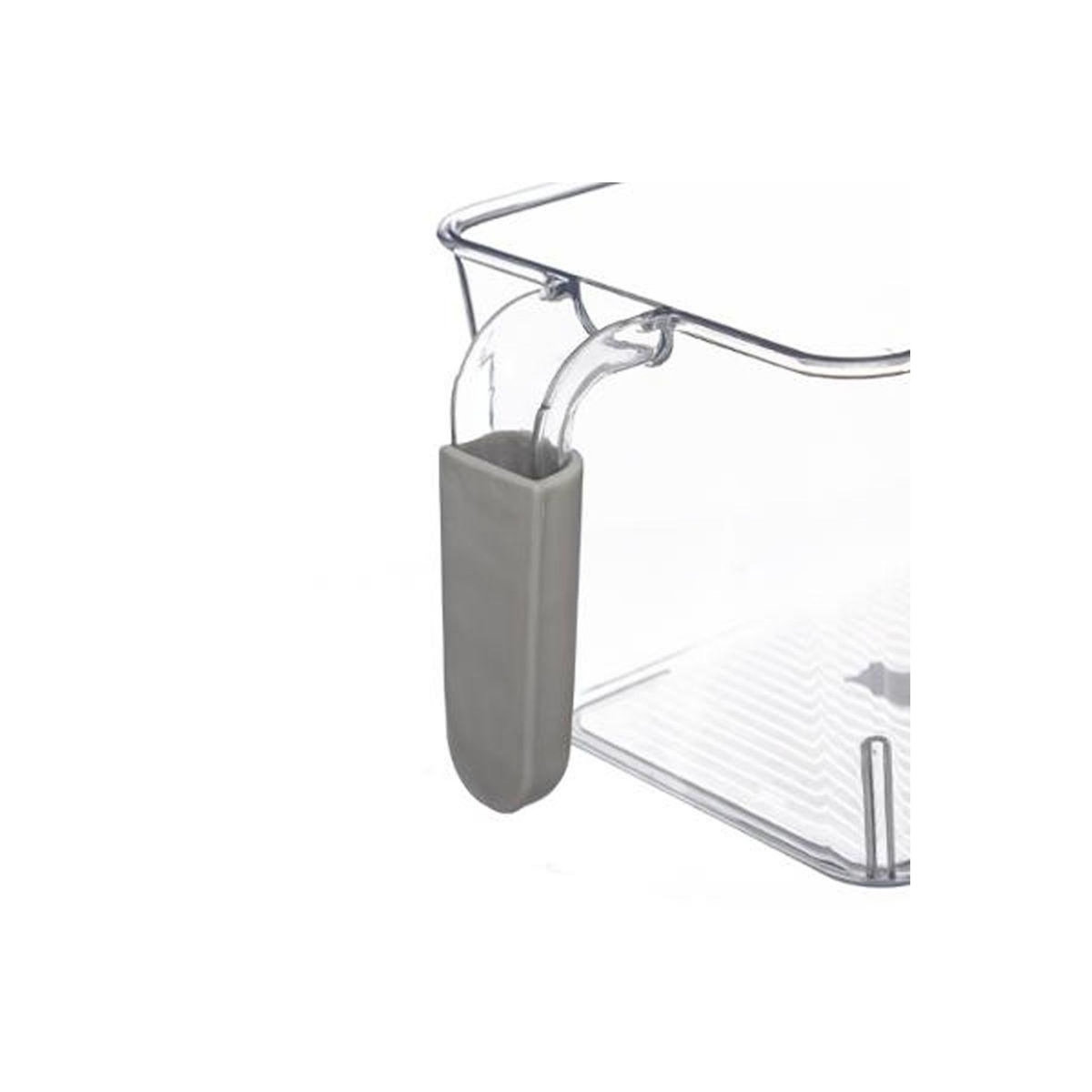 FIVE Bac de Rangement Frigo  Poignée  17cm Transparent
