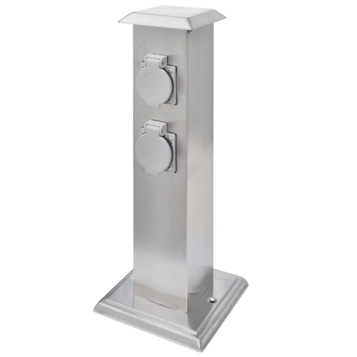 VIDAXL Pilier de prise de jardin Acier inoxydable