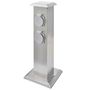 Voir la diapositive 3 : VIDAXL Pilier de prise de jardin Acier inoxydable