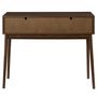 Voir la diapositive 6 : The Home Deco Factory Console 2 tiroirs effet noyer TIFFANY - Marron