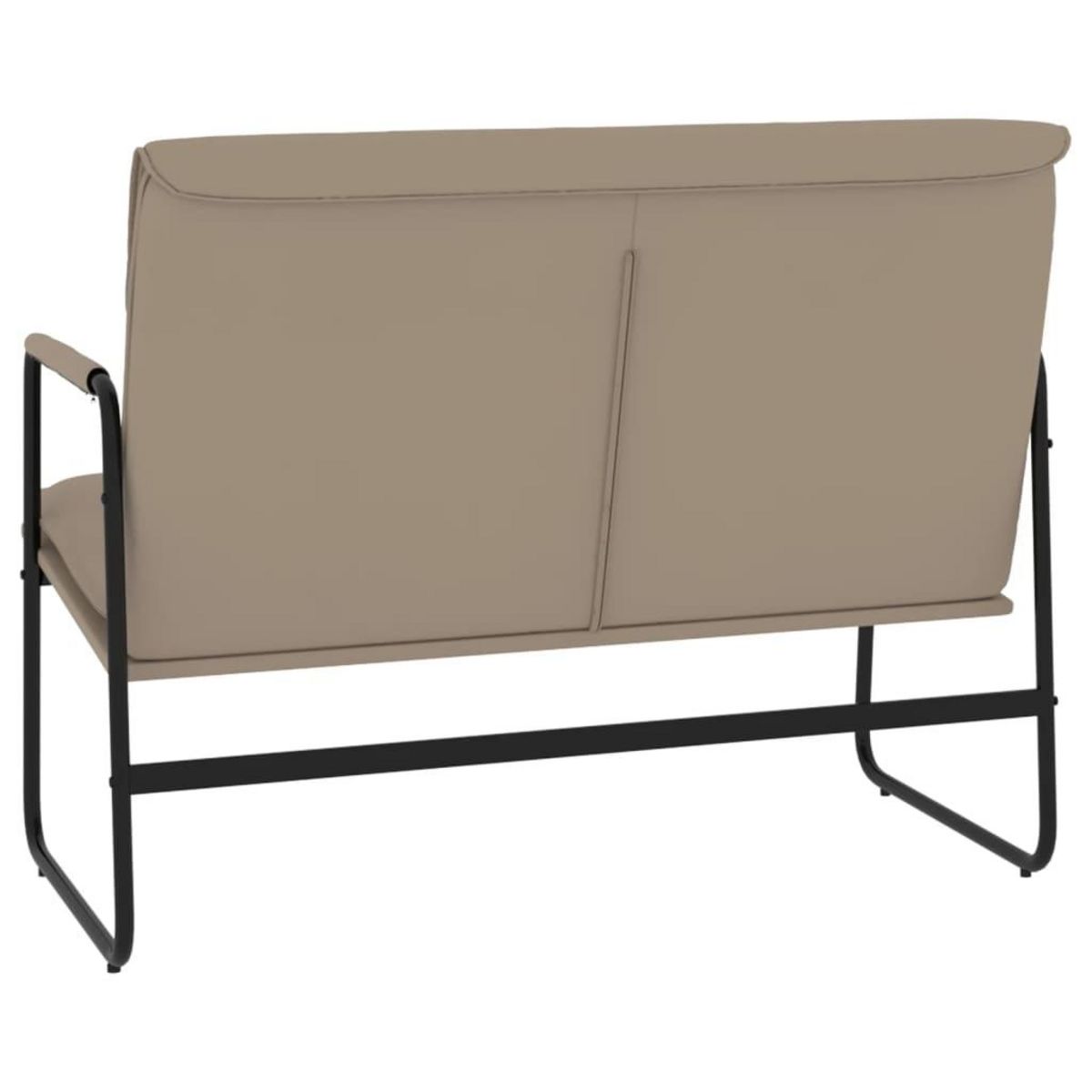 VIDAXL Banc Cappuccino 100x64x80 cm Similicuir