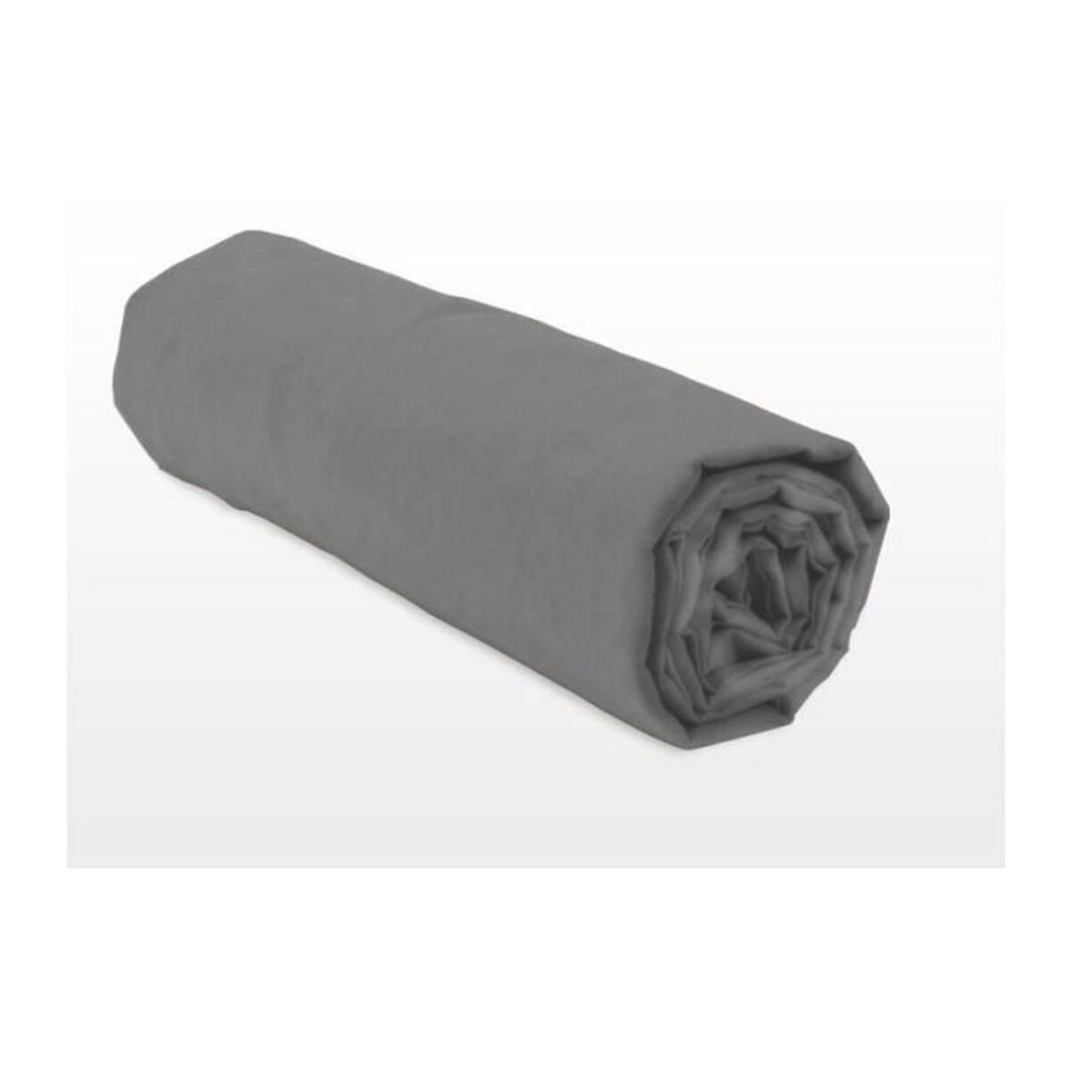 HOME LINGE PASSION Drap housse - HOME LINGE PASSION - HP71770 - 160 x 200 cm + 30 cm bonnet - Microfibre - 82 g - Gris anthracite