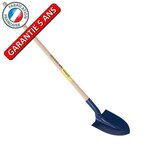 OUTILS PERRIN Pelle à terre de tranchée 21  emmanchée, outil à main pour le maçon et le BTP