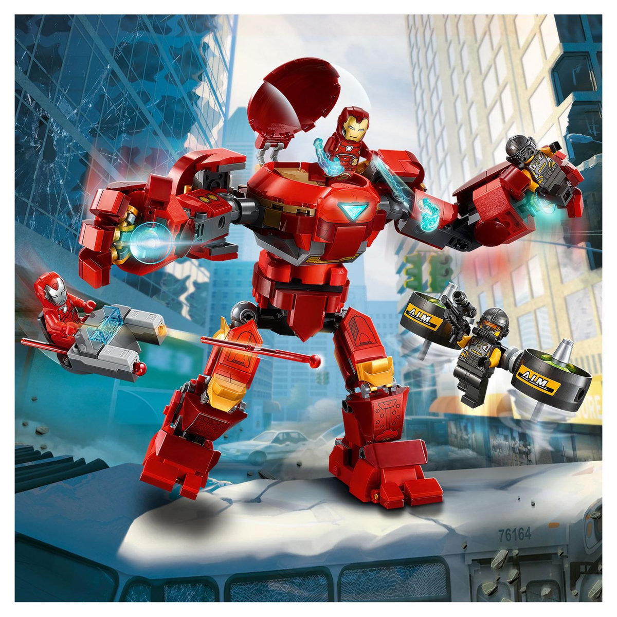 LEGO Marvel Super Heroes 76164 - Iron Man Hulkbuster contre un agent de l&rsquo;A.I.M.