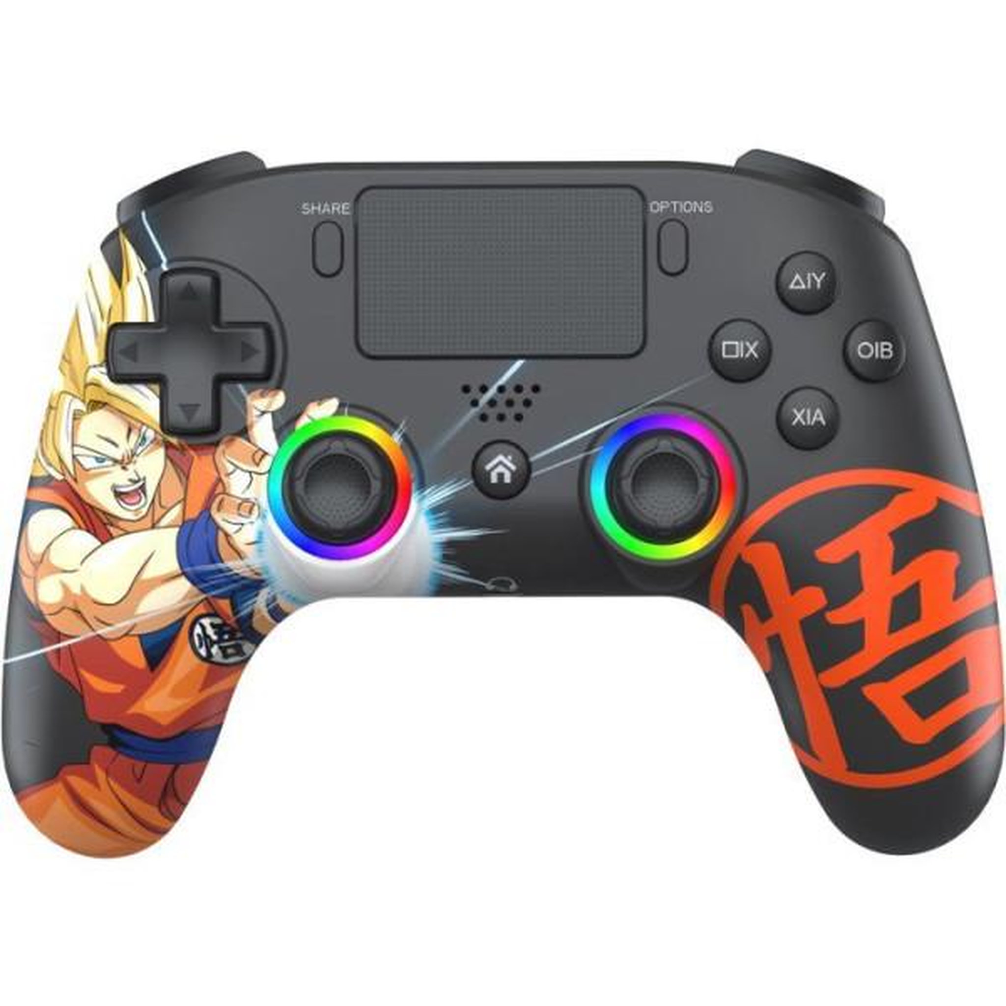 Subsonic Manette sans fil - PS4 / PC - Dragon Ball Goku Super Saiyan - Bluetooth - Noir - SUBSONIC