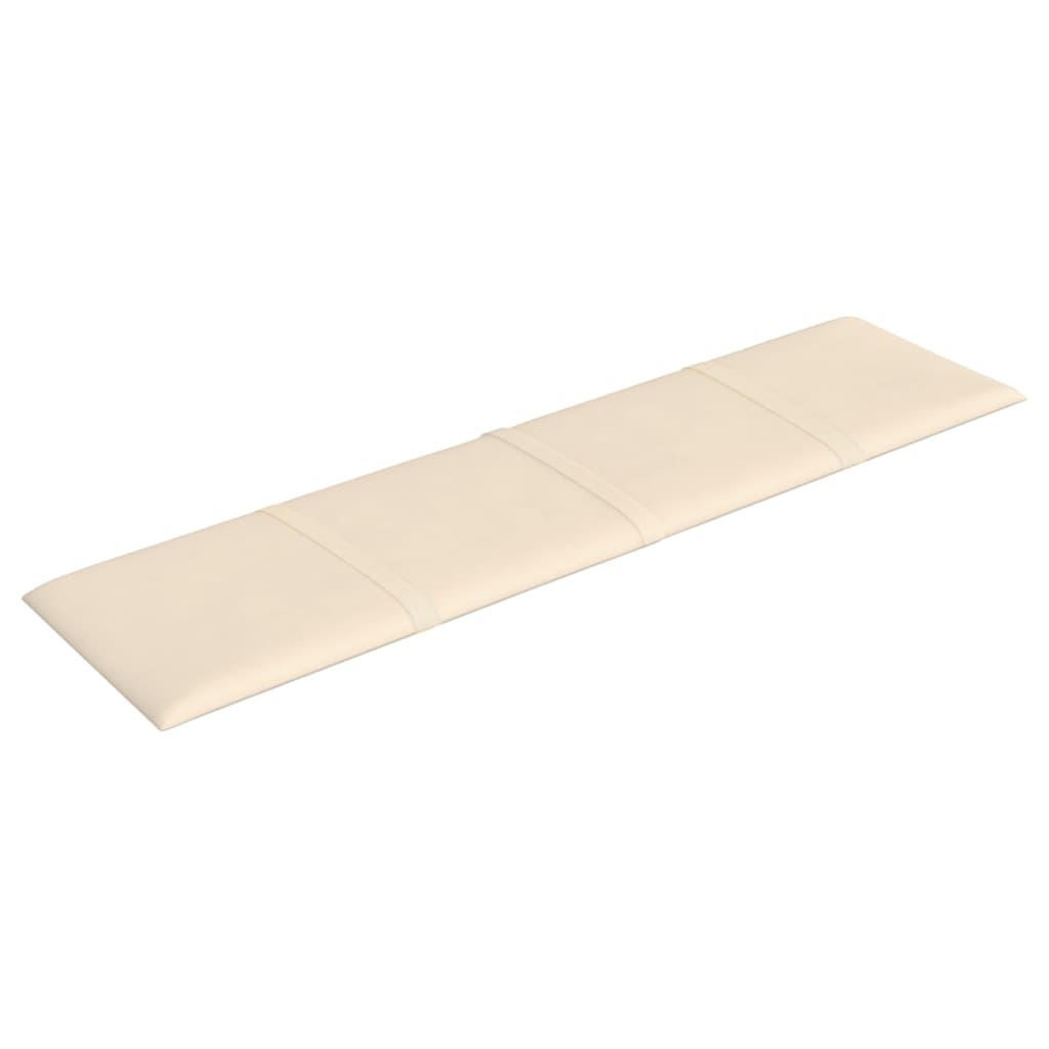Voir la diapositive 4 : VIDAXL Panneaux muraux 12 pcs Creme 60x15 cm Velours 1,08 m^2