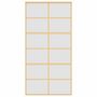 Voir la diapositive 4 : VIDAXL Porte coulissante dore 102,5x205 cm verre ESG depoli aluminium
