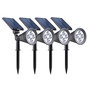 Voir la diapositive 1 : Lumisky Lot de 4 spots solaires projecteurs SPIKY Noir Plastique 100LM