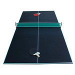 SOKKER Plateau de table de ping-pong avec accessoires - pliable ( 3 panneaux). Coloris disponibles : Noir, Bleu