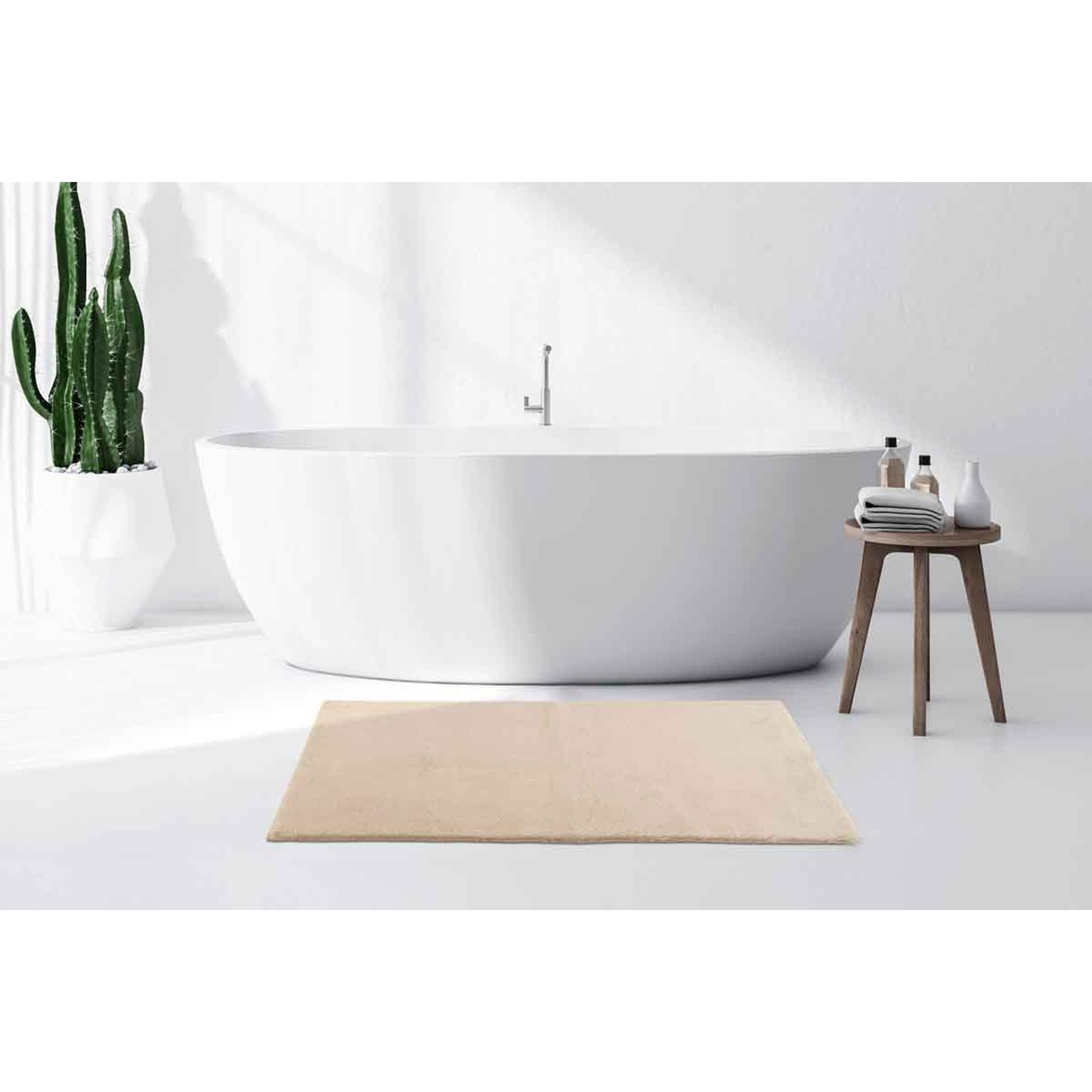Voir la diapositive 5 : Paris Prix Tapis de bain fait à la main  rabbit  beige
