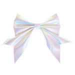 FEERIC LIGHT & CHRISTMAS Lot de 2 Nœuds Déco  Légende d'Hiver  13cm Argent