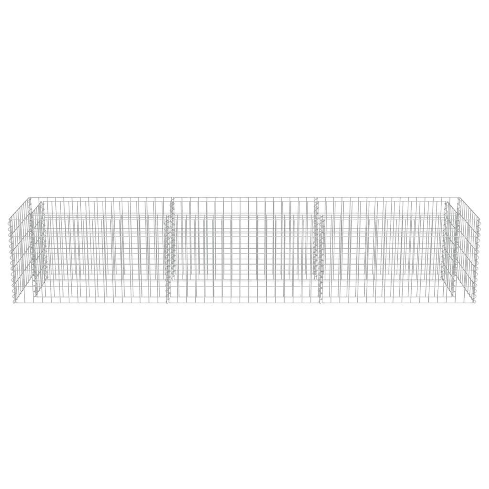 Voir la diapositive 5 : VIDAXL Lit sureleve a gabion Acier galvanise 270x50x50 cm