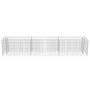 Voir la diapositive 5 : VIDAXL Lit sureleve a gabion Acier galvanise 270x50x50 cm