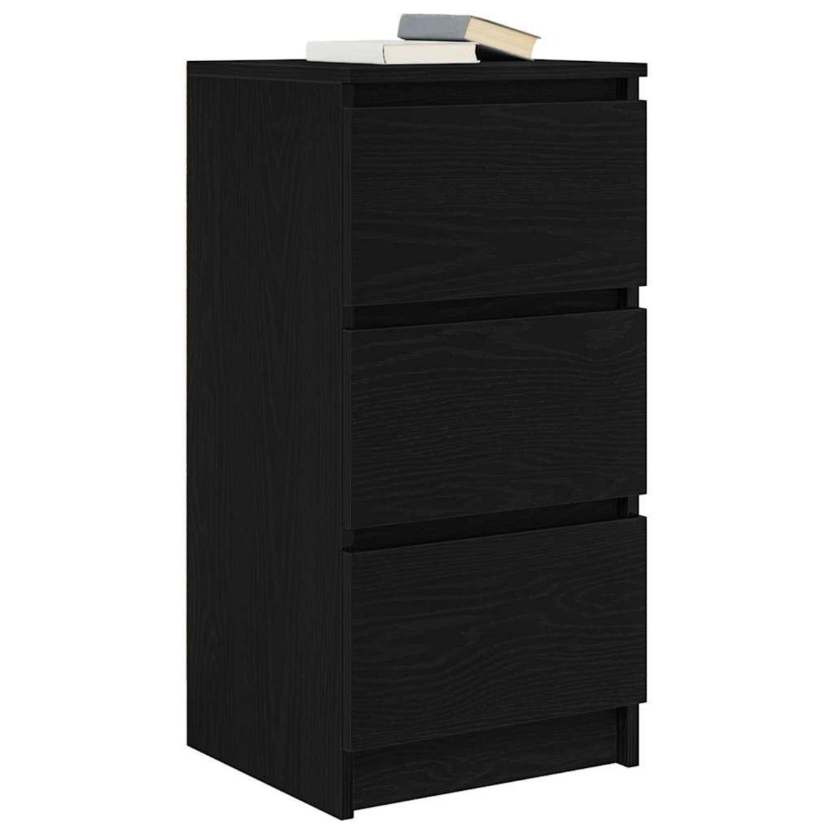 VIDAXL Buffet chene noir 37,5x35x76 cm bois d'ingenierie