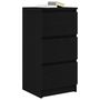 Voir la diapositive 4 : VIDAXL Buffet chene noir 37,5x35x76 cm bois d'ingenierie