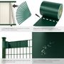 Voir la diapositive 5 : tectake Bandes brise-vue PVC pour clôtures à barreaux simples et doubles vert