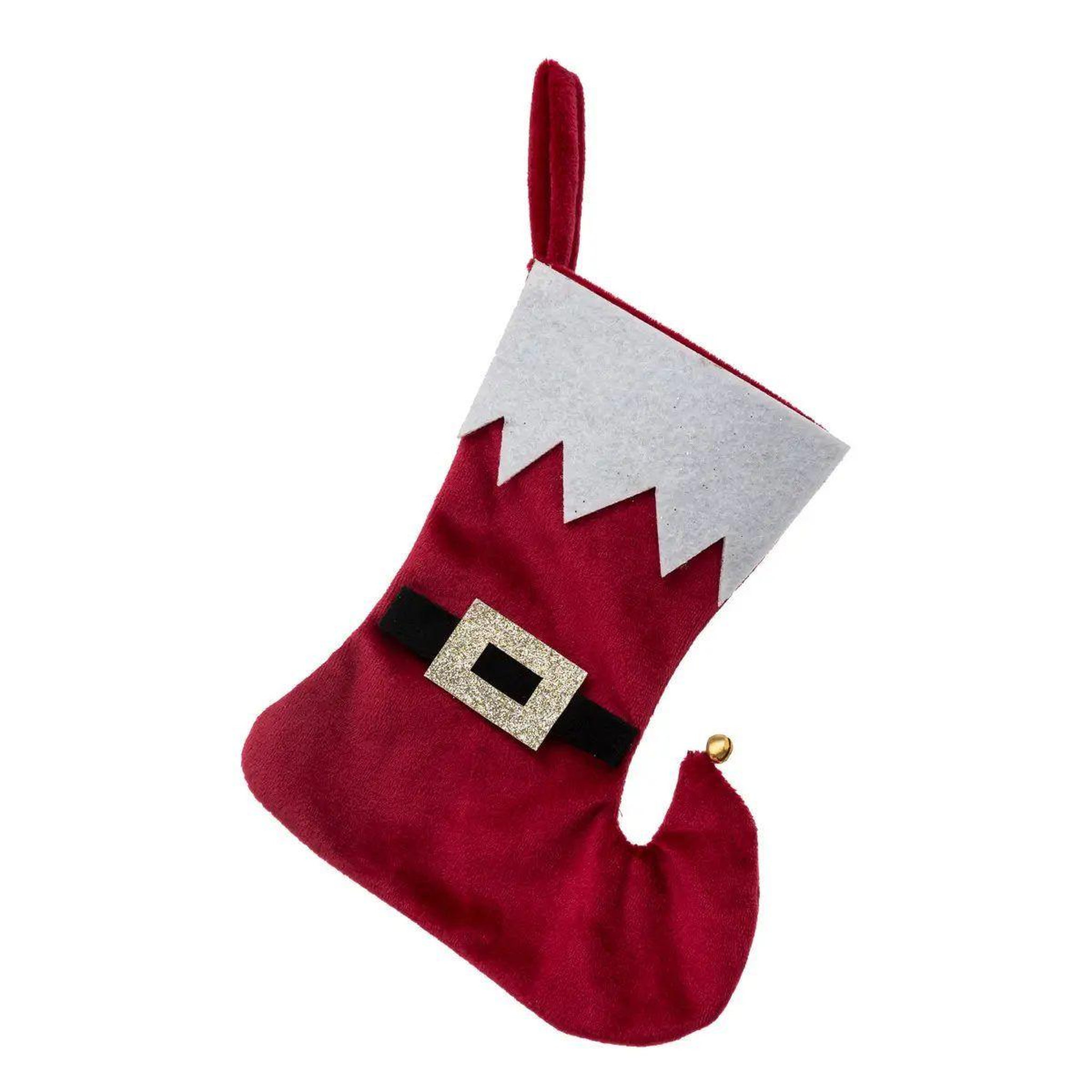 ATMOSPHERA Sujet de noël  botte de père noël  16cm rouge