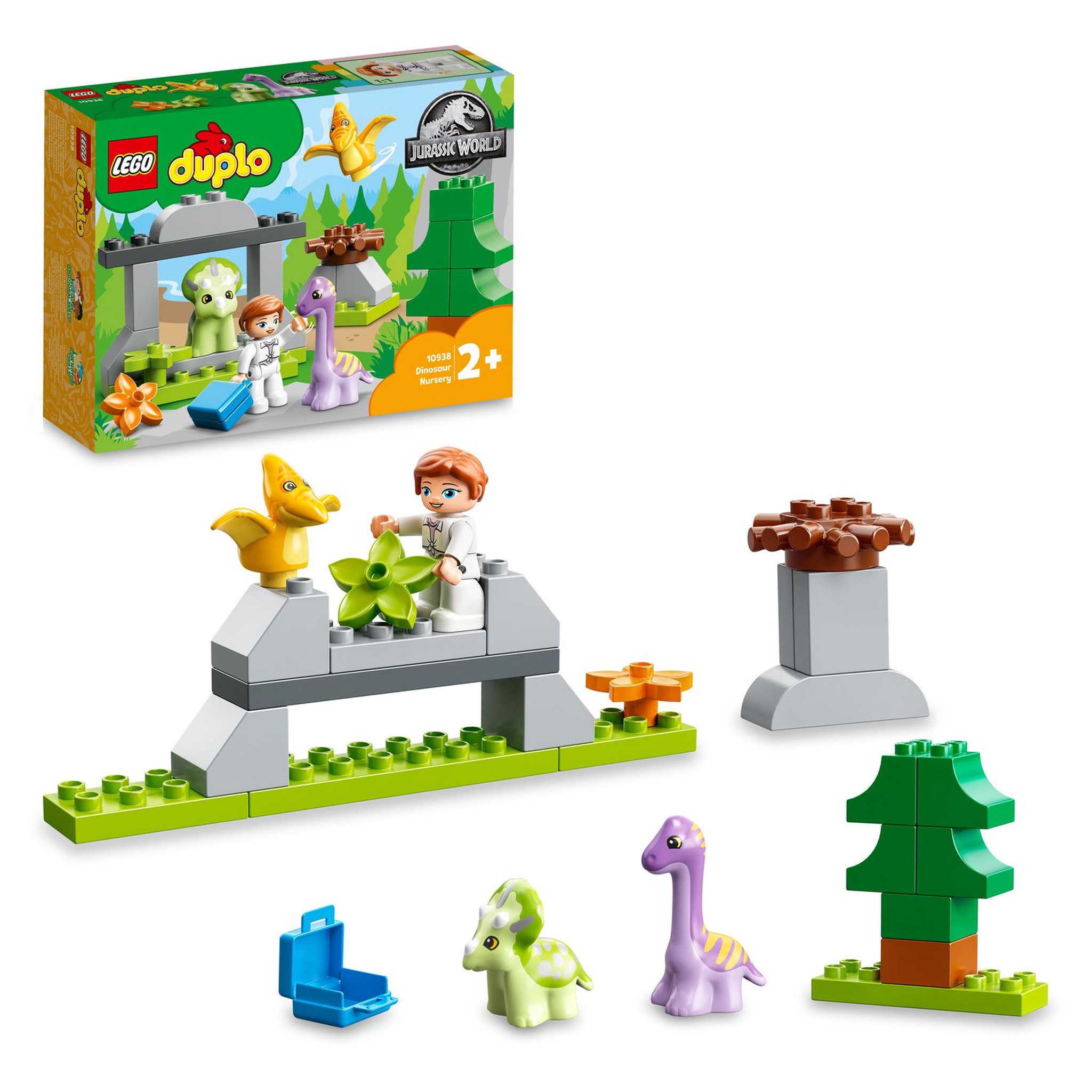 Voir la diapositive 2 : LEGO DUPLO 10938 La Nurserie des Dinosaures, Jouet d'Éveil, Bébé Dino, Enfants Dès 2 Ans