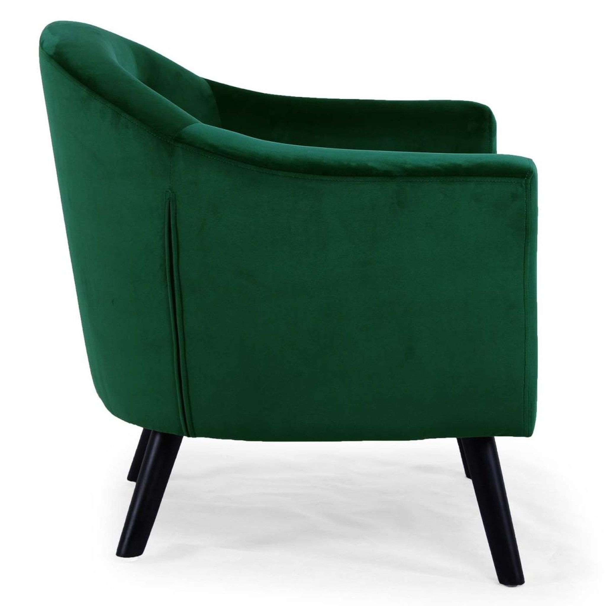 Voir la diapositive 3 : Paris Prix Fauteuil scandinave velours  lopy  79cm vert