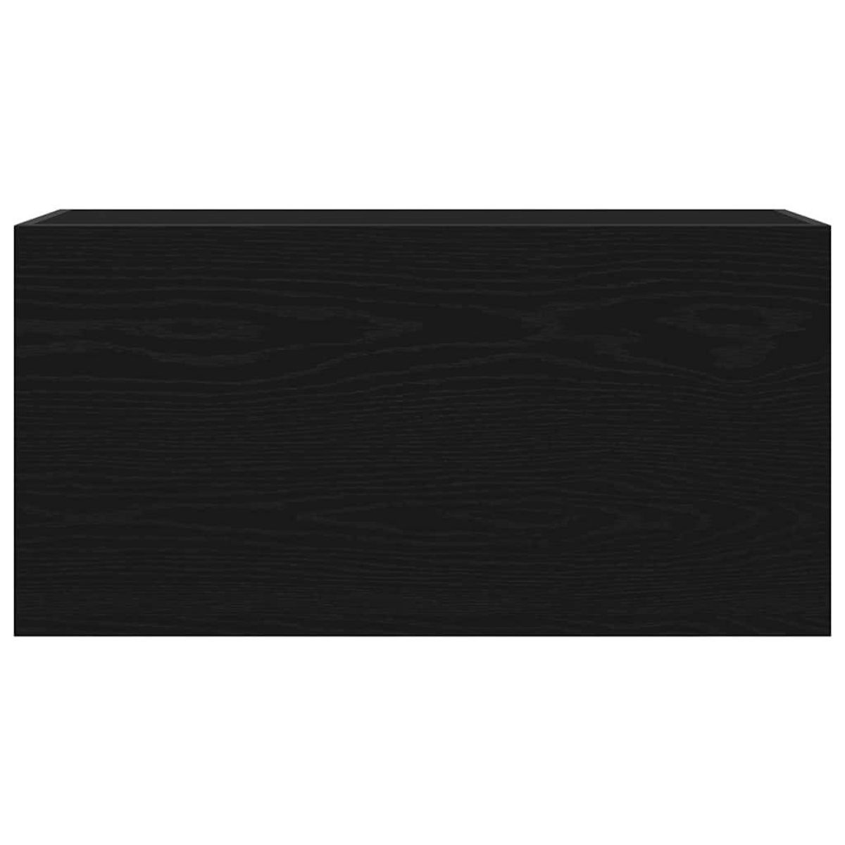 VIDAXL Armoire murale de bain noir 80x25x40 cm bois d'ingenierie