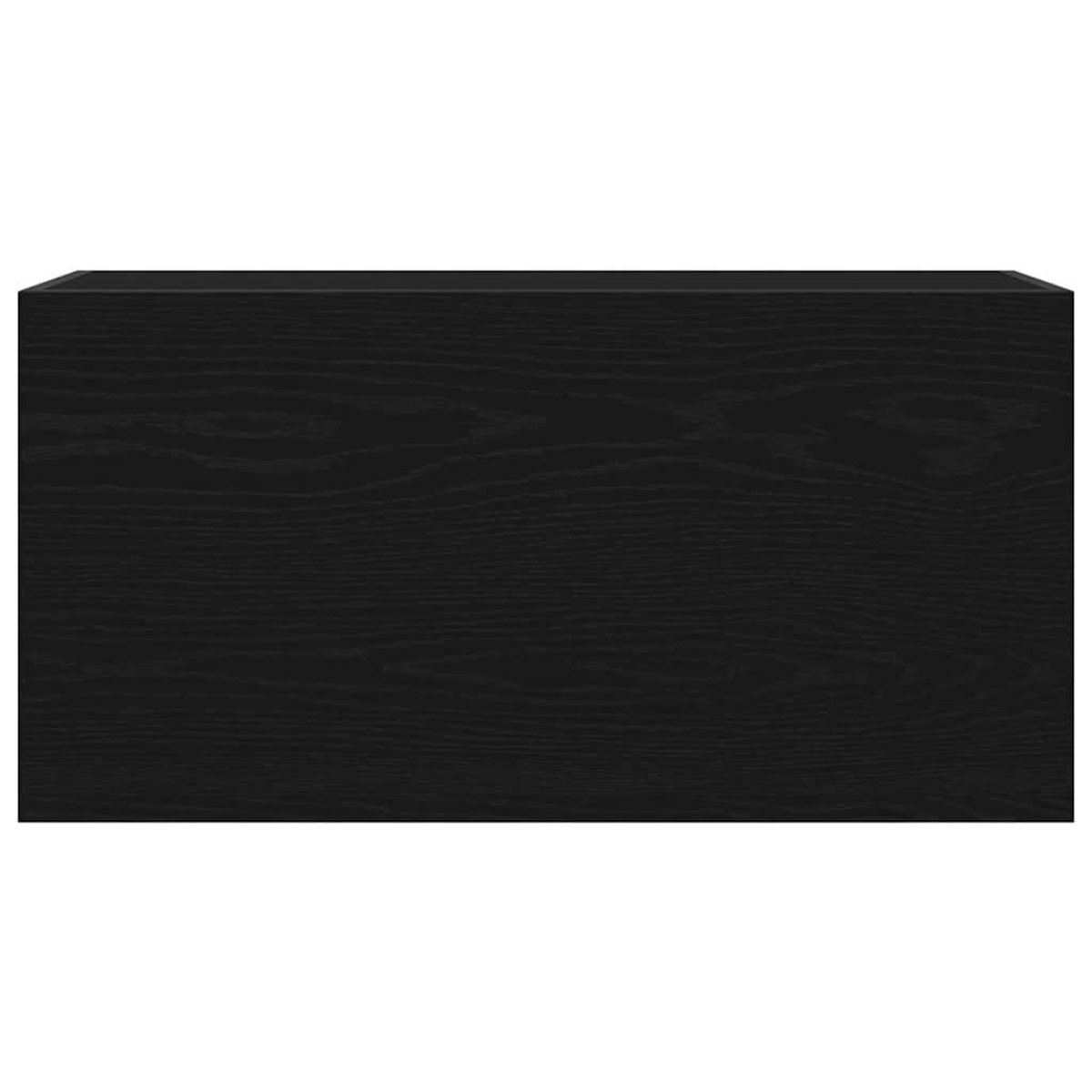 VIDAXL Armoire murale de bain noir 80x25x40 cm bois d'ingenierie