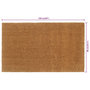 Voir la diapositive 6 : VIDAXL Tapis de porte naturel 90x150 cm fibre de coco touffete