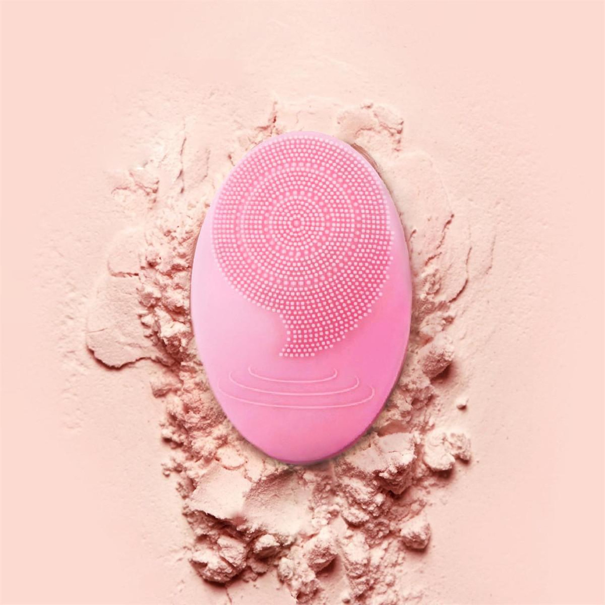 Voir la diapositive 4 : Cosmetic Club Brosse nettoyante visage  électrique  10cm rose