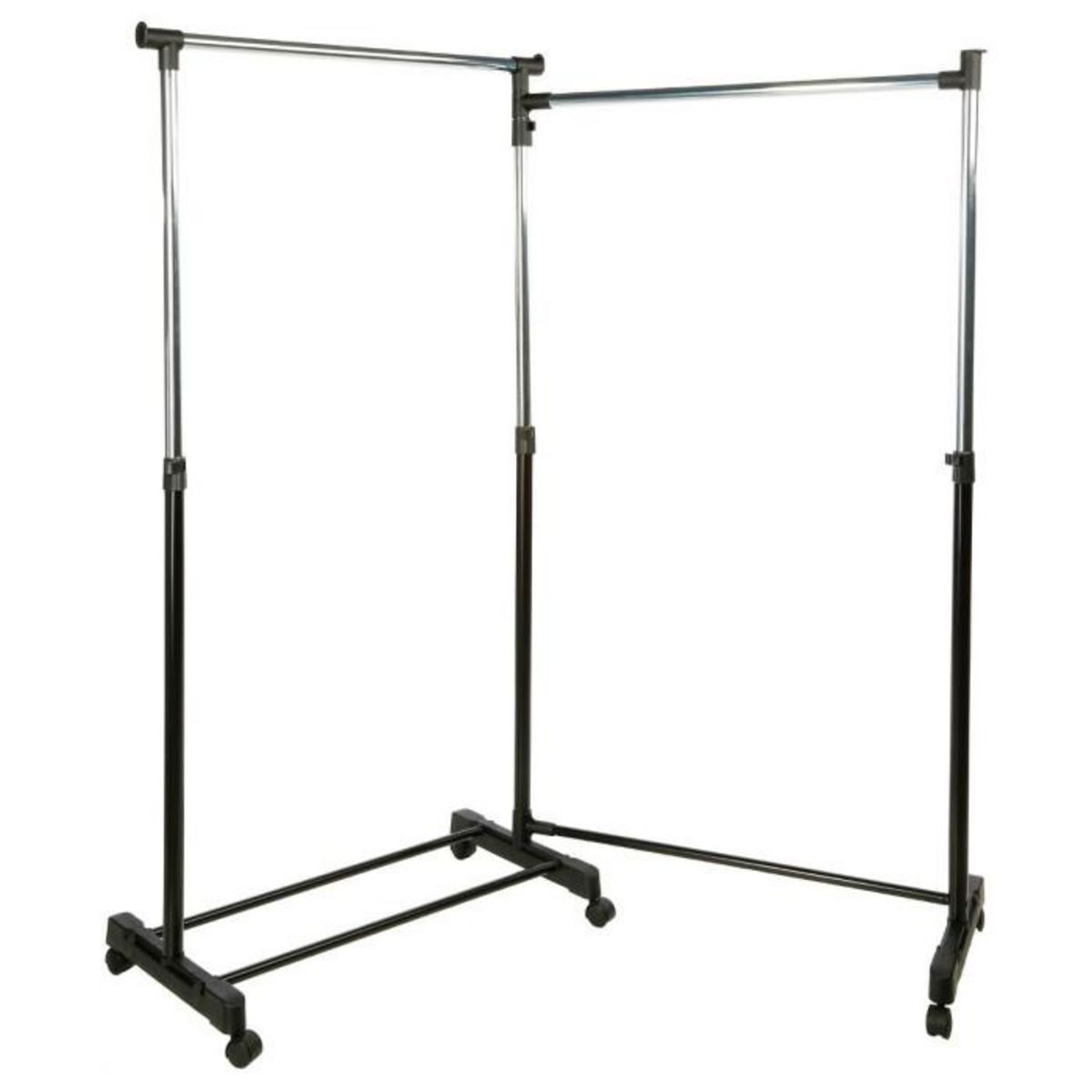 FIVE Double Portant à Vêtements  Pivotant  174cm Noir