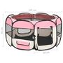 Voir la diapositive 6 : VIDAXL Parc pliable pour chien avec sac de transport Rose 125x125x61cm