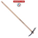 OUTILS PERRIN Serfouette panne & fourche forgée manche 100cm - Gris algue