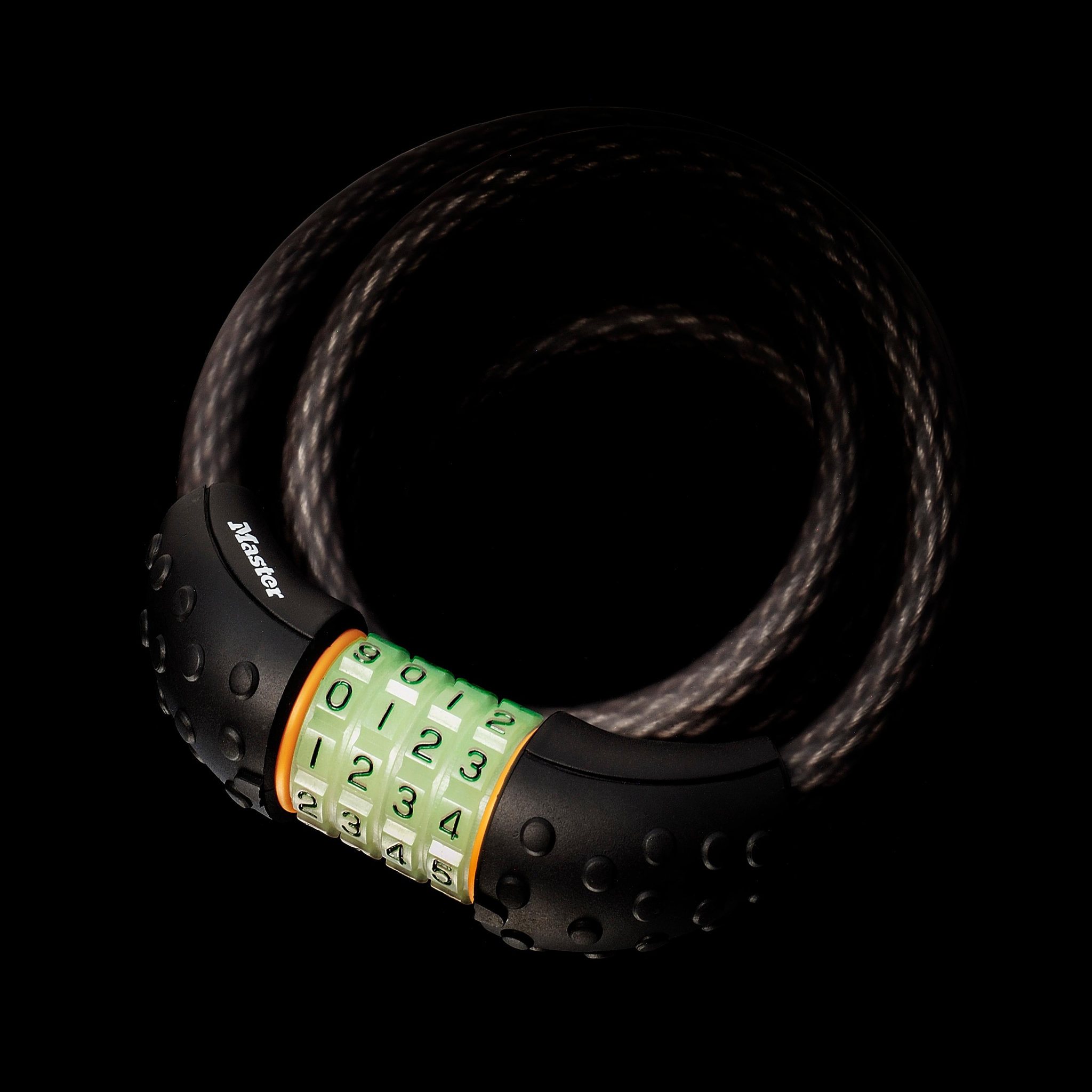 Master lock Cable Antivol Vélo [1,8 m Câble] [Combinaison] [Support Fixation Vélo] 8190EURDPRO