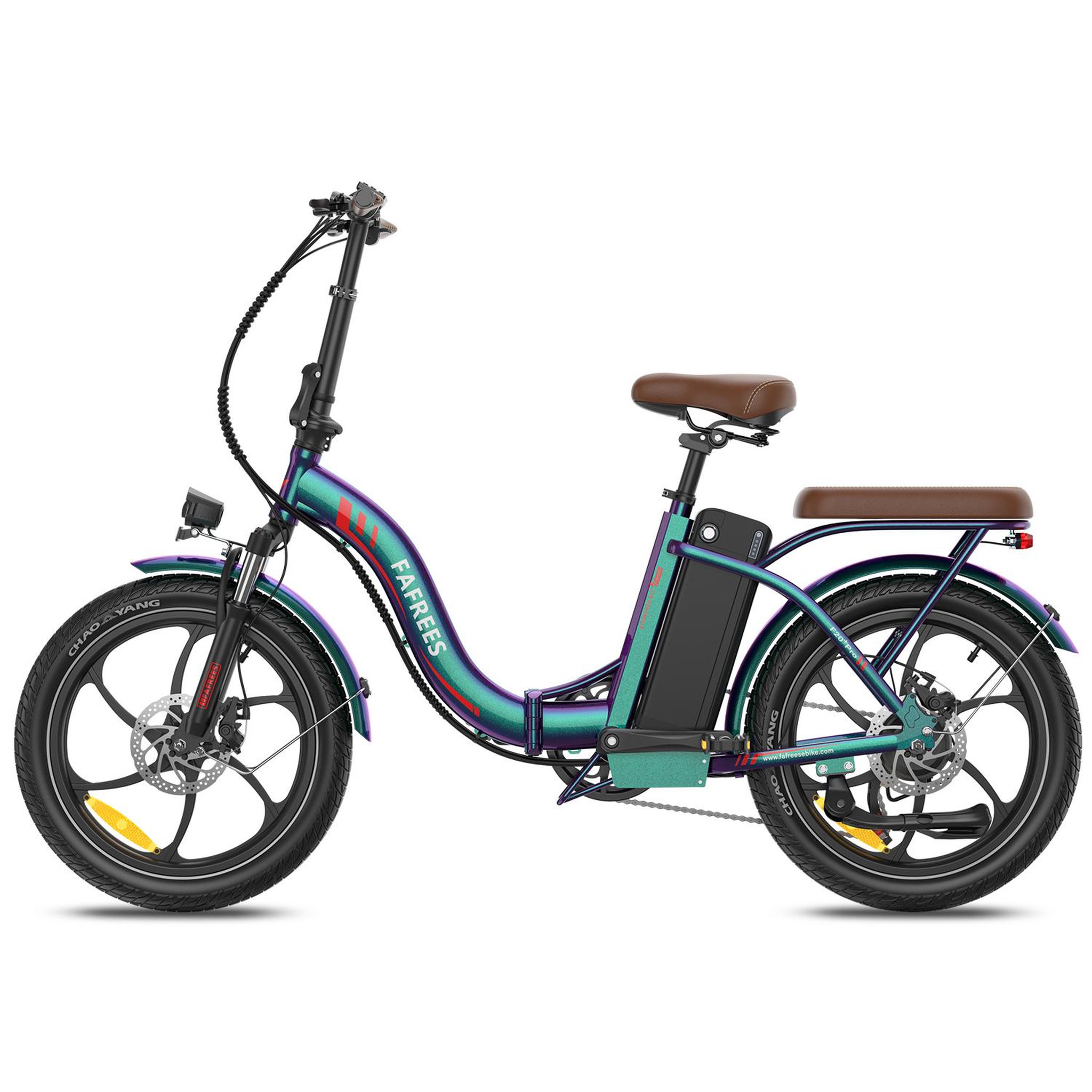 Voir la diapositive 2 : FAFREES Vélo électrique pliable de ville fafrees f20+ pro