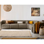 Voir la diapositive 1 : LISA DESIGN Ikare - canapé modulable d'angle droit - 6 places - en tissu
