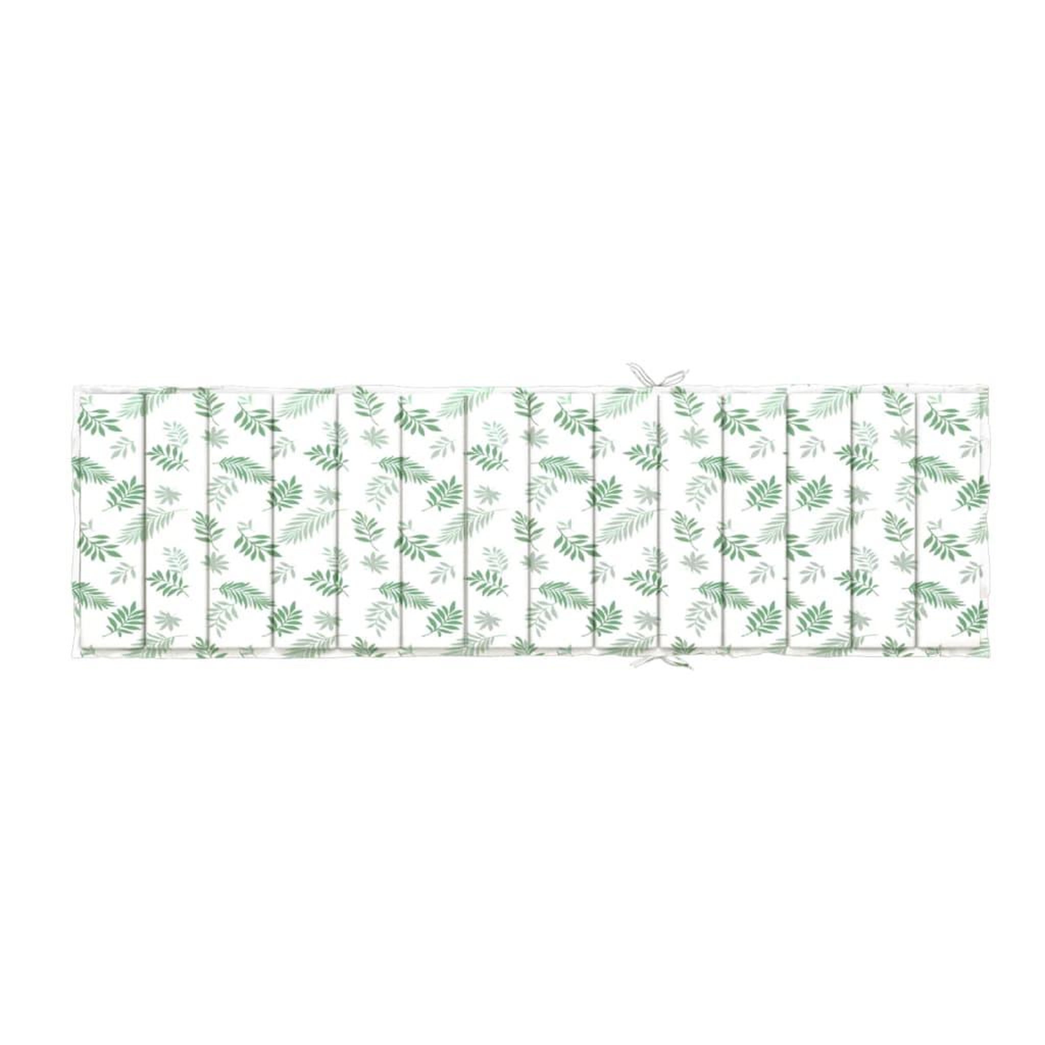 Voir la diapositive 5 : VIDAXL Coussin de chaise longue motif de feuilles tissu oxford