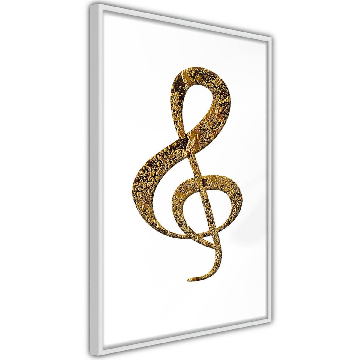 Paris Prix Affiche Murale Encadrée  Golden Treble Clef