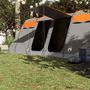 Voir la diapositive 3 : VIDAXL Tente familiale tunnel 8 personnes gris et orange impermeable
