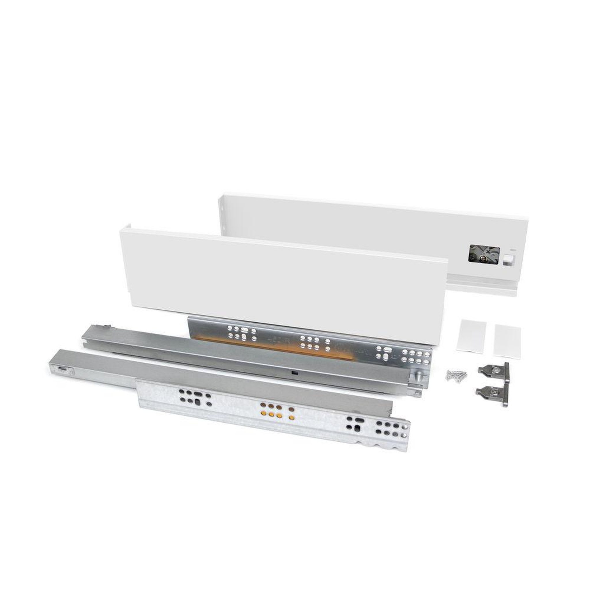EMUCA SRL Tiroir extérieur Vertex 40 kg hauteur 93 mm, Prof. 450 mm, Peint en blanc